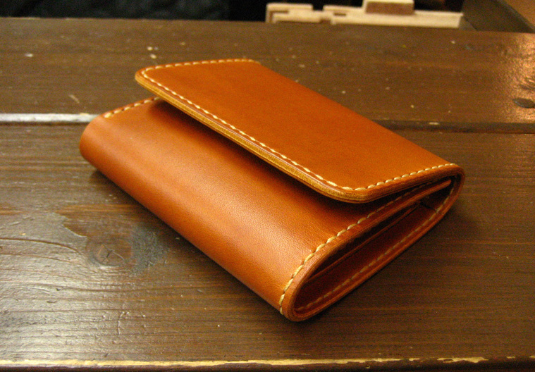 ブティック 財布 三つ折り 本革 手縫い ハンドメイド - 通販 - www 