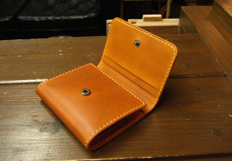 ブティック 財布 三つ折り 本革 手縫い ハンドメイド - 通販 - www 